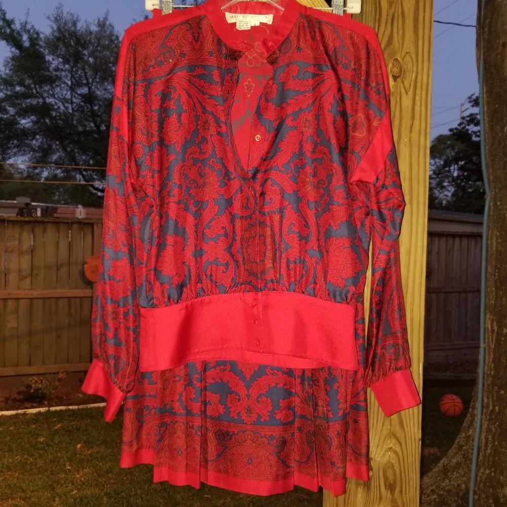 Vintage silk skirt set by Umi Collections by Anne Crimmins Size 8